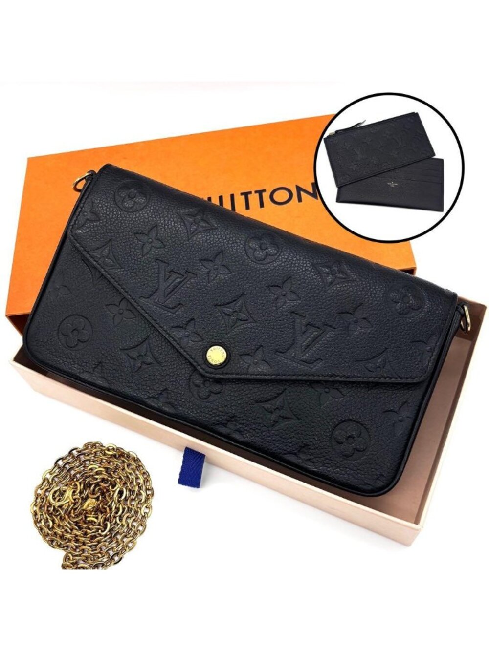 Louis Vuitton Monogram Empreinte Pochette Felicie Shoulder Bag